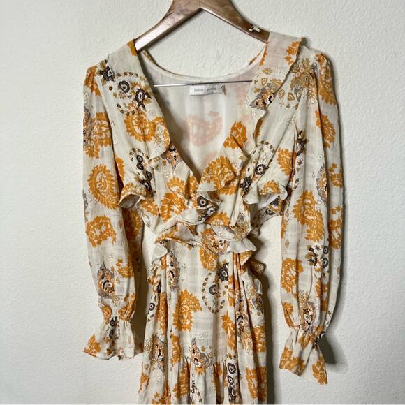 Bishop + Young x Anthropologie Paloma Cut-Out Dress In Montecito Womens Size S - Picture 3 of 7